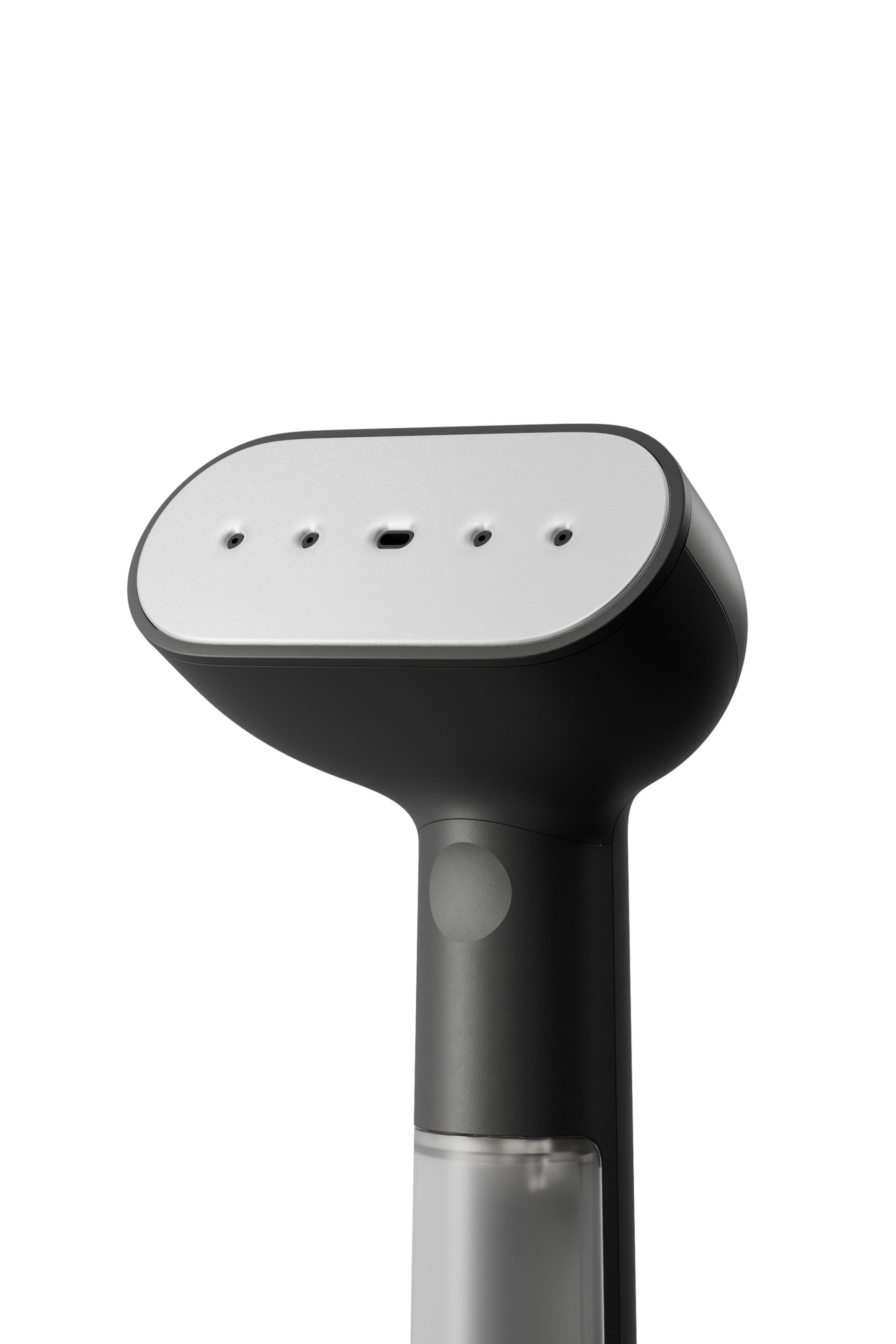 Black handheld steamer