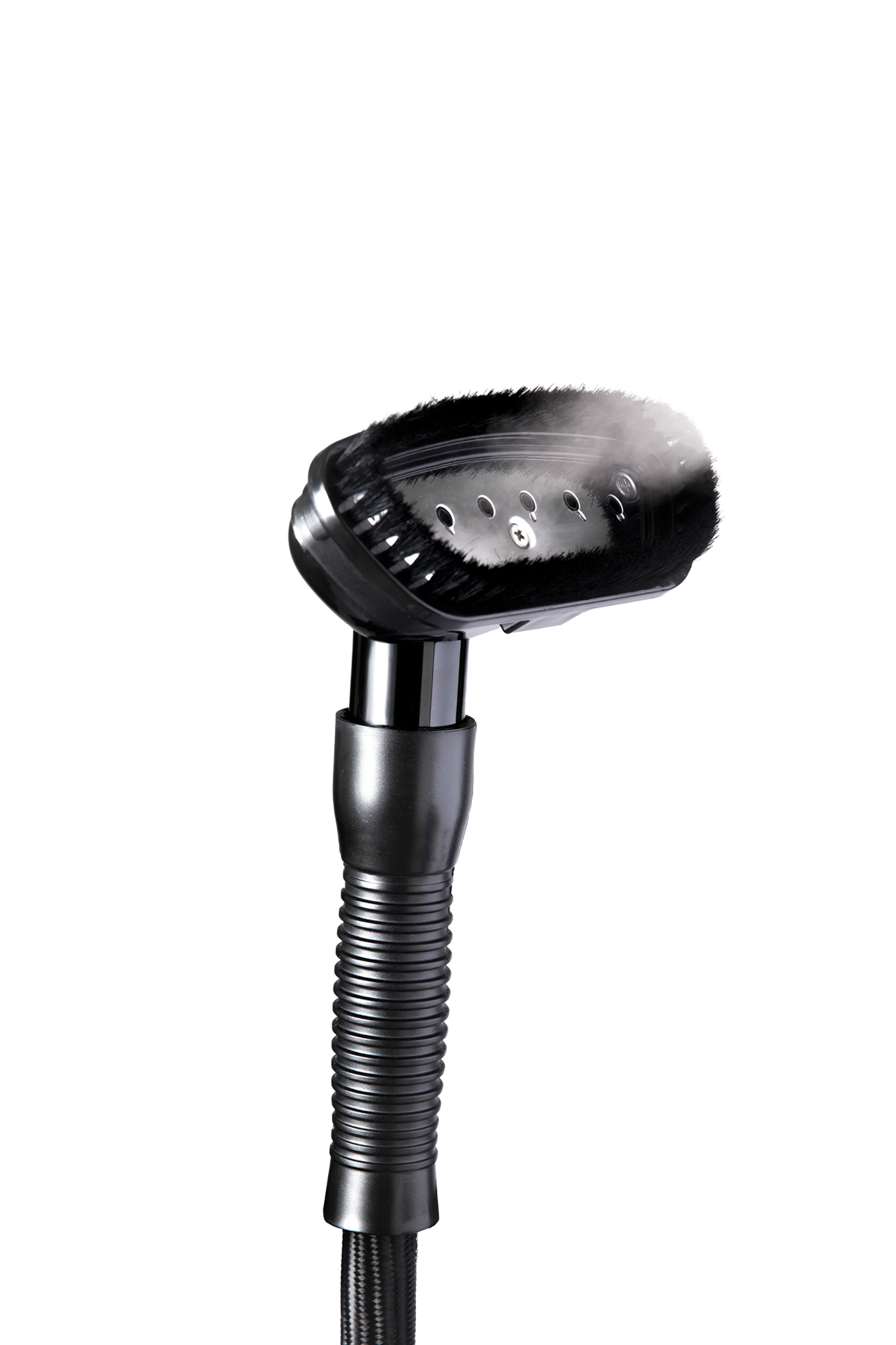 Black garment steamer head