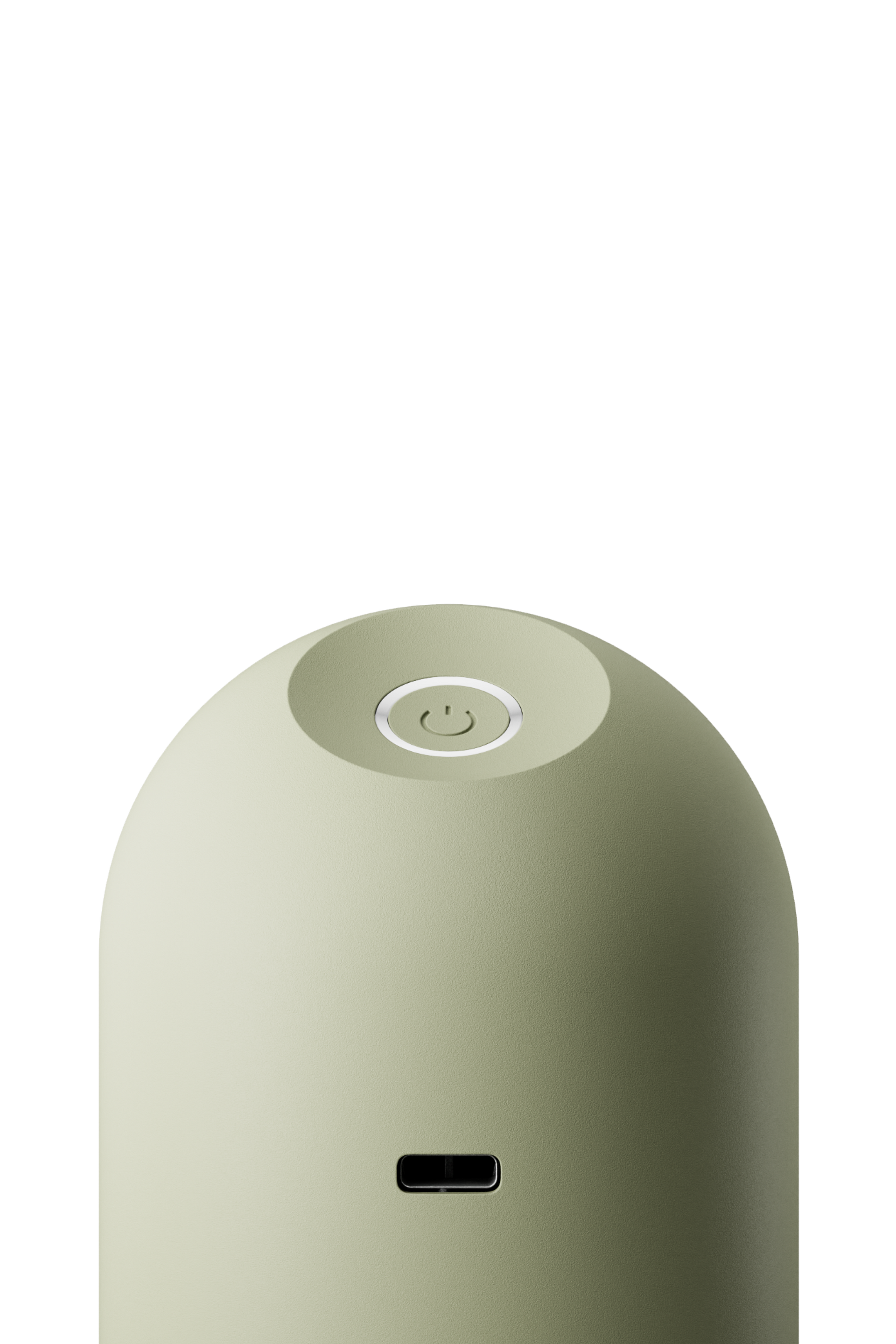Light green fabric shaver on white background
