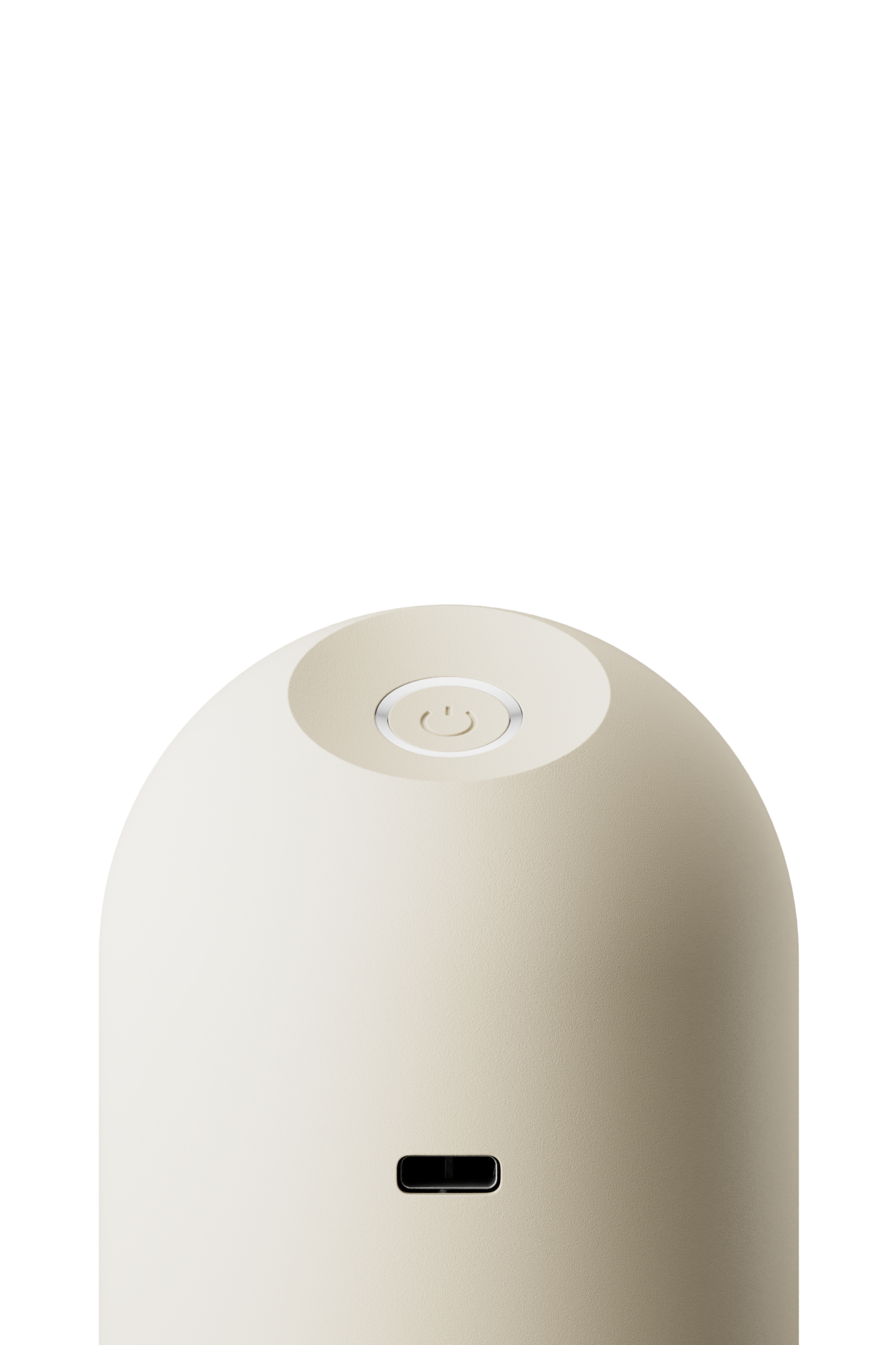 Beige fabric shaver on white background
