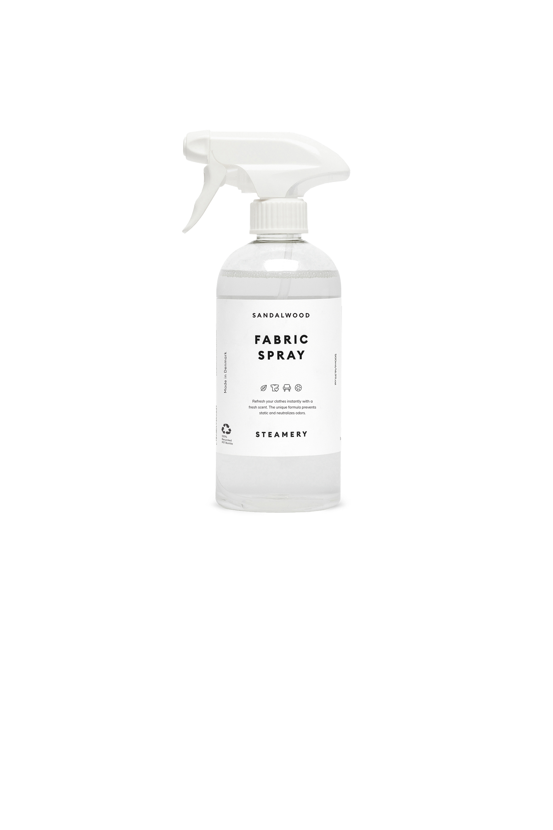 Fabric spray bottle labeled 'Citrus & Cedar' on a white background
