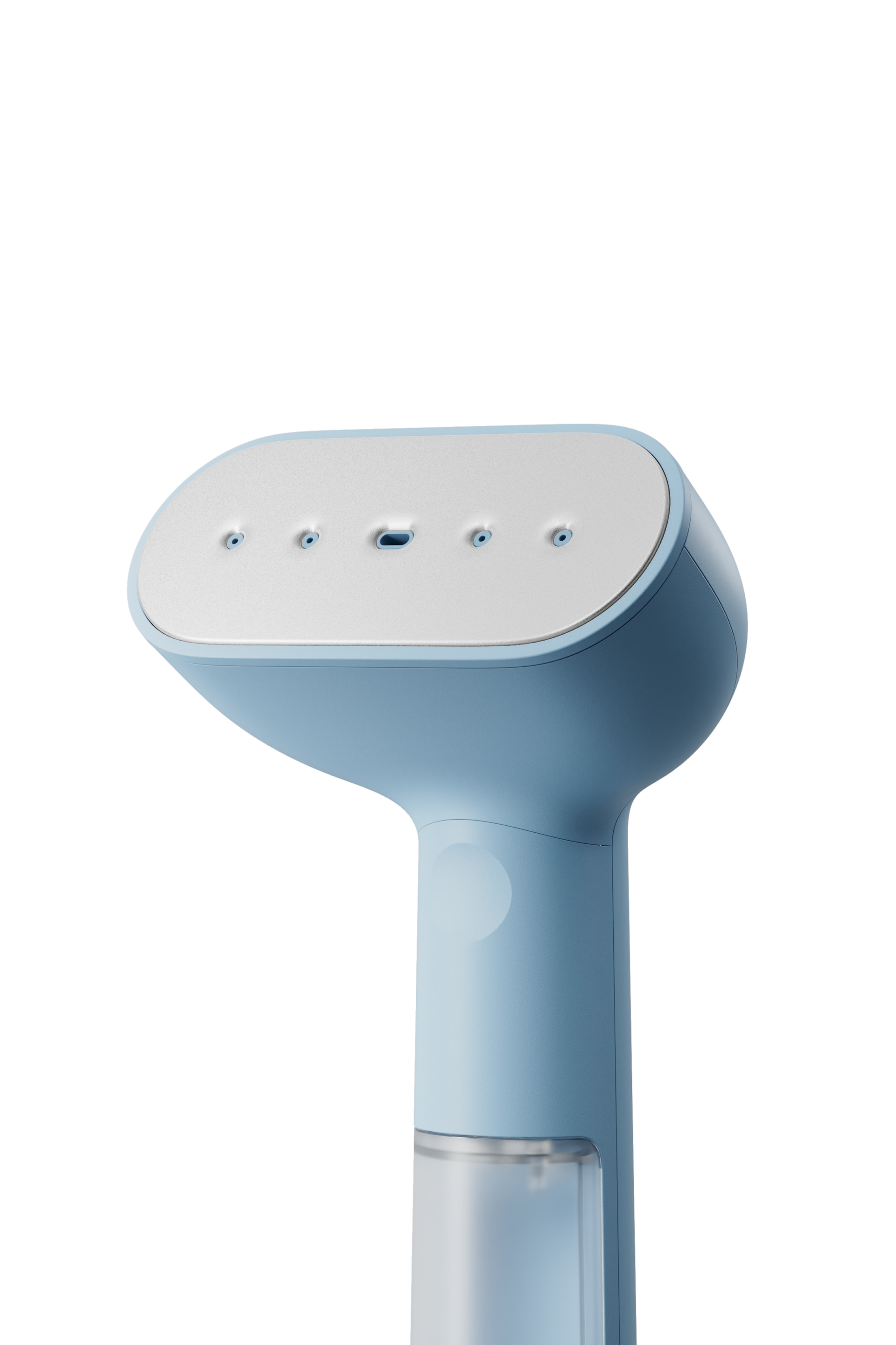 Blue handheld steamer