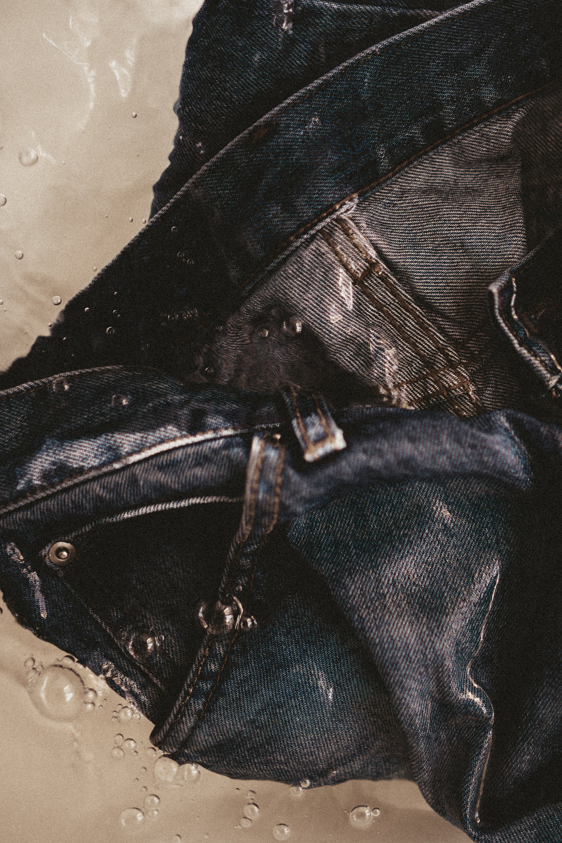 Denim in water