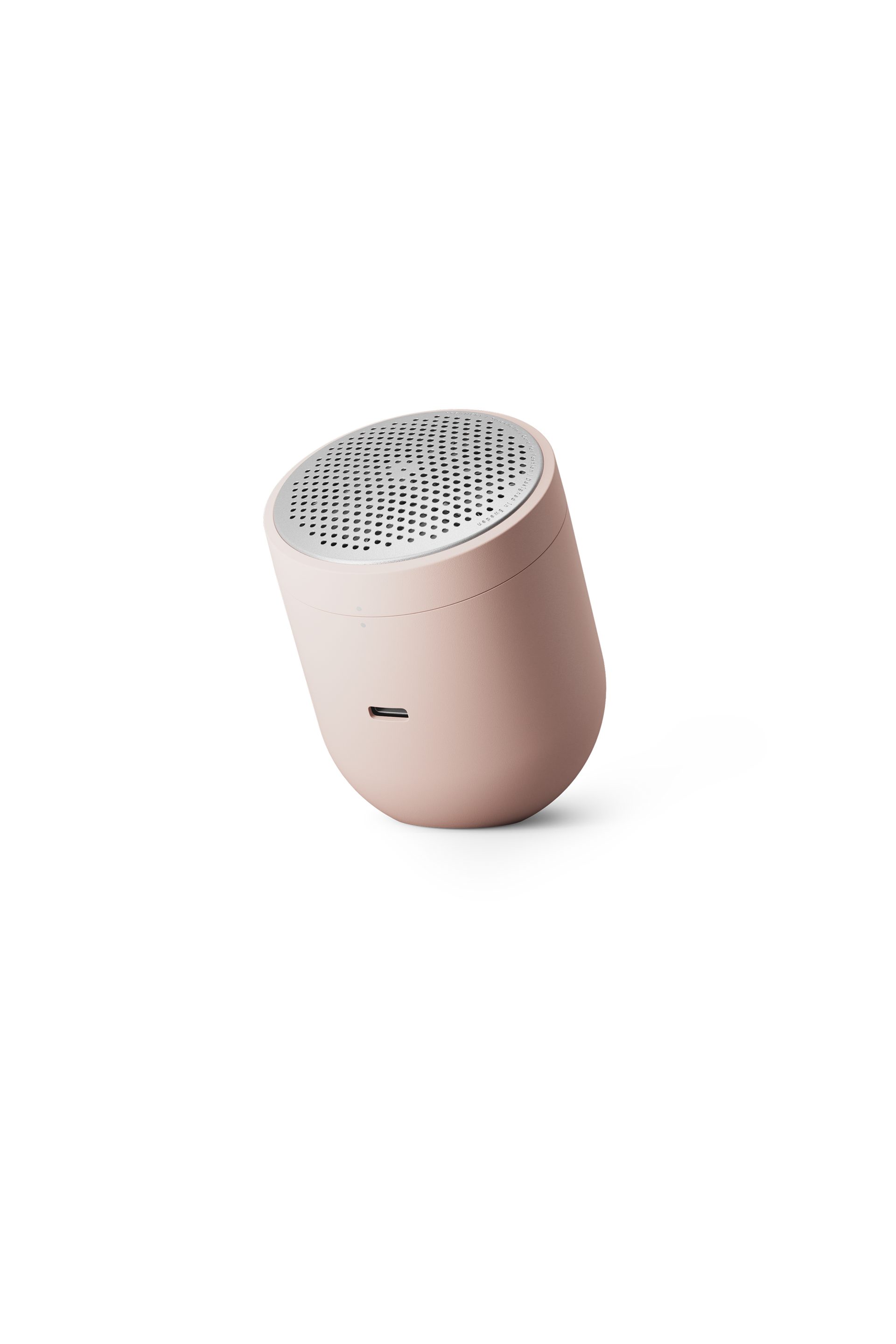 Pink fabric shaver on white background